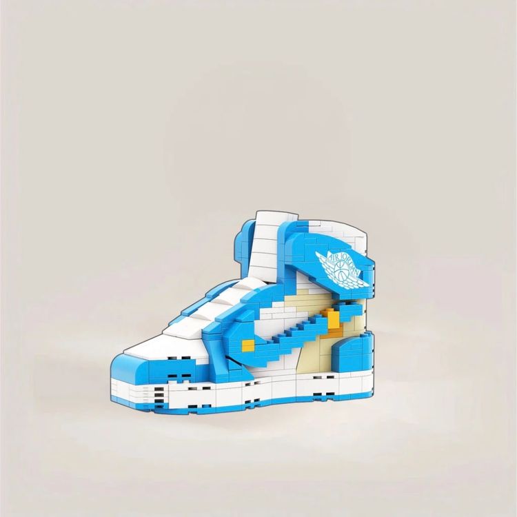 Other Blue And White Sneaker-Shaped Building Blocks product image